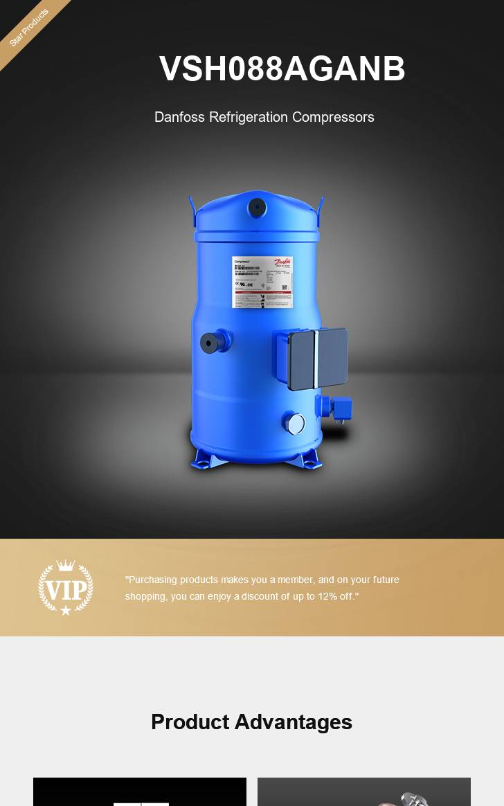 Danfoss Compressor VSH088AGANB, technical parameters pdf, structure diagram